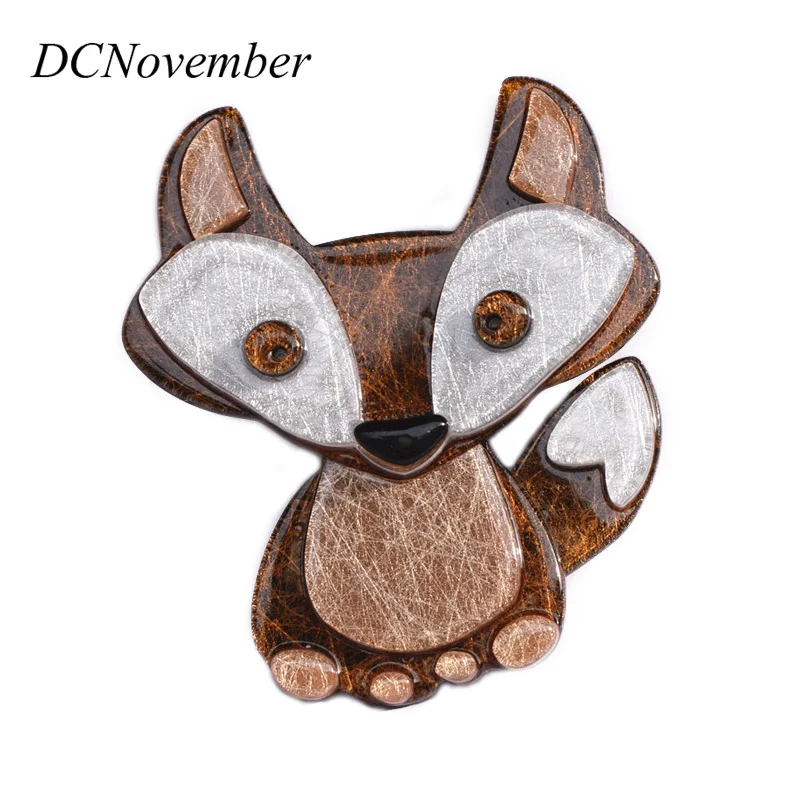 DCNovember Милые Броши с лисой детские для малышей на окружающую среду ацетатного
