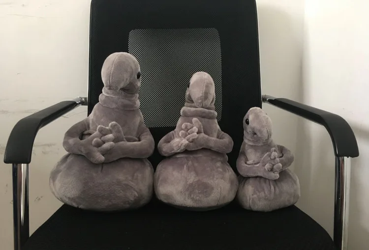 New Waiting Plush Toy Zhdun Meme Tubby Gray Blob Snorp Doll Toys Pochekun Homunculus Loxodontus Zjhdun |
