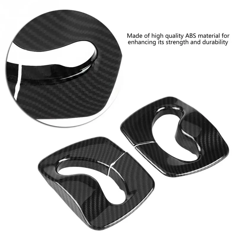 2 шт. углеродного волокна стиль интерьера автомобиля декоративный ремень