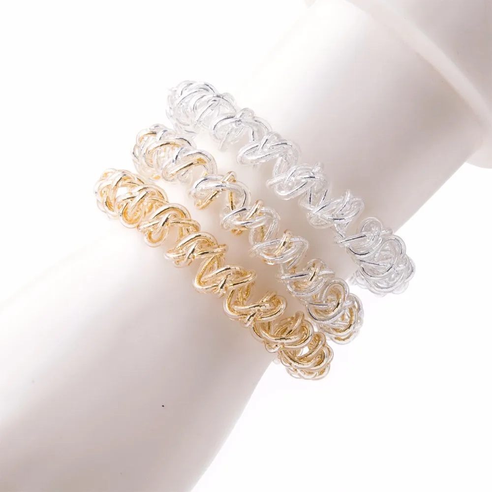 2 шт. спиральные резинки для волос без складки эластичные фиксаторы конского