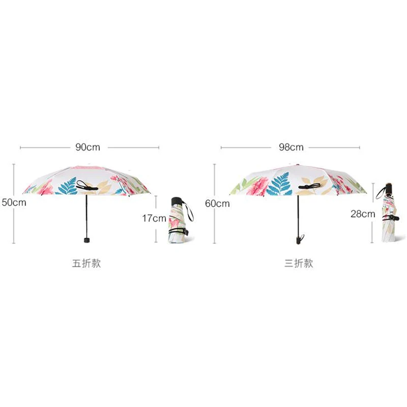 

YADA Summer Flowers Birds Charms Folding Umbrella Rain Women uv High Quality Umbrella For Womens brand Windproof Umbrellas YS193