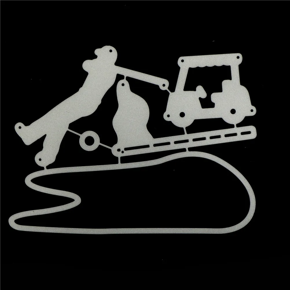 Металлические штампы для скрапбукинга гольфа DIY рождественские карты