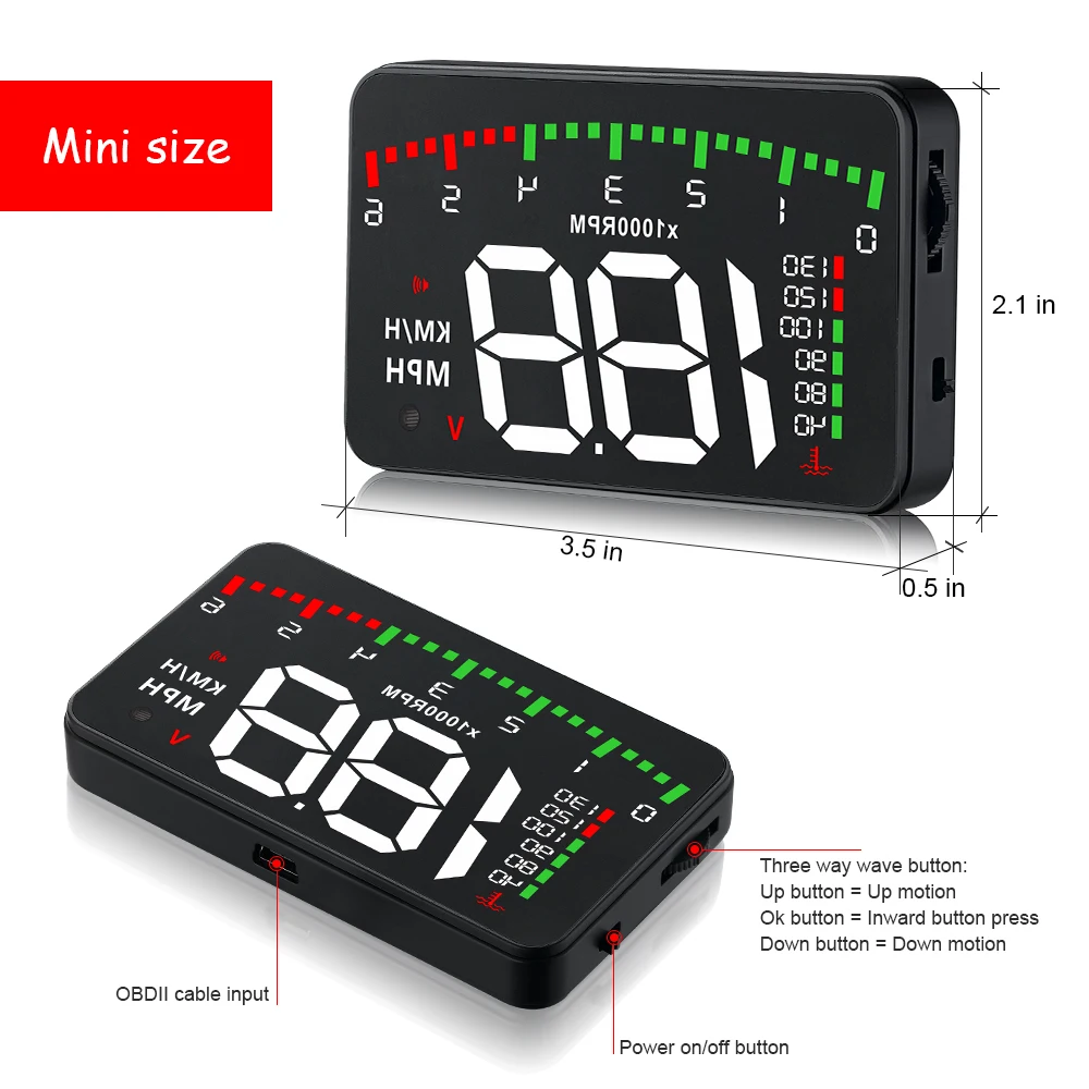 3 5 A900 HUD Head-Up дисплей Автомобильный Стайлинг Hud Дисплей превышение скорости