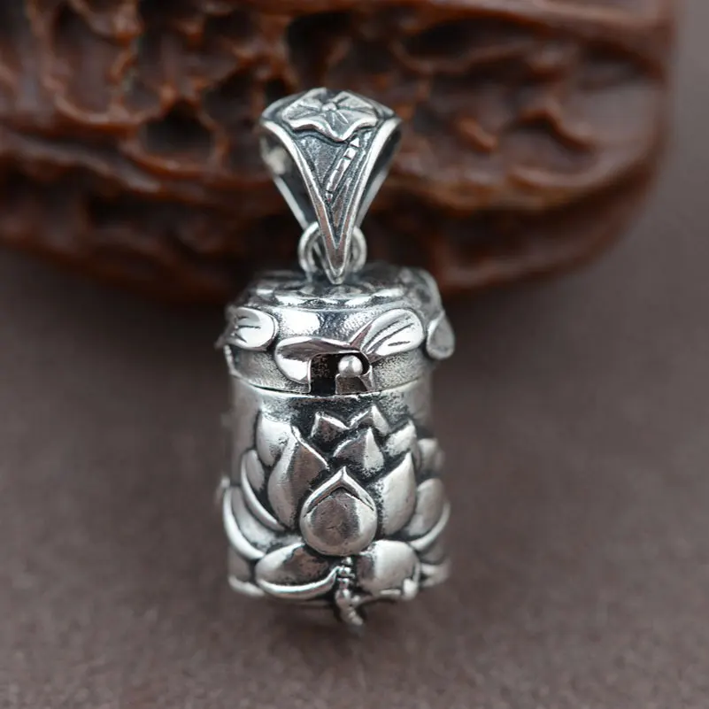 FNJ, винтажная коробка Gawu, подвеска, 925 пробы, серебро,, настоящая, настоящая, S925, твердая, тайская, серебряные подвески для мужчин, изготовление ювелирных изделий