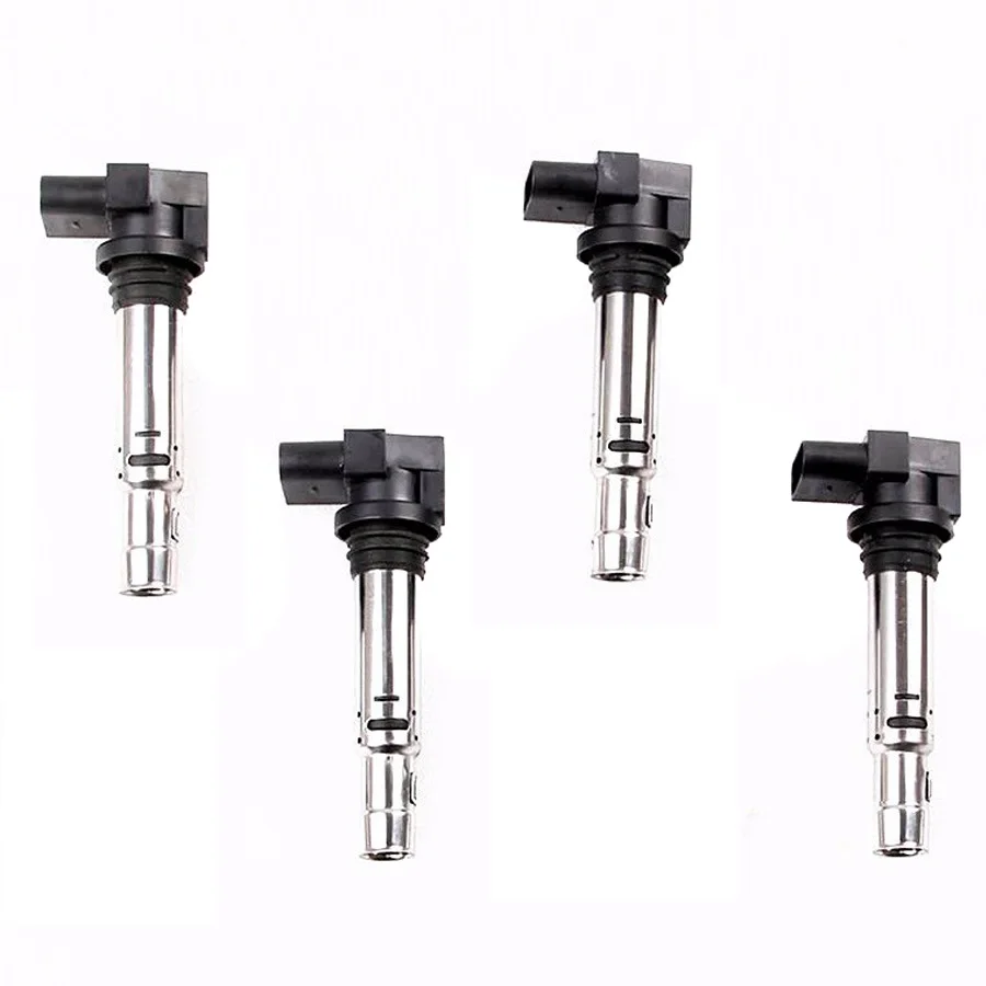 Qty4 TUKE OEM Автомобильная Катушка зажигания 036905715F для VW Jetta Golf Polo Beetle Eos Caddy Passat CC A3 S3
