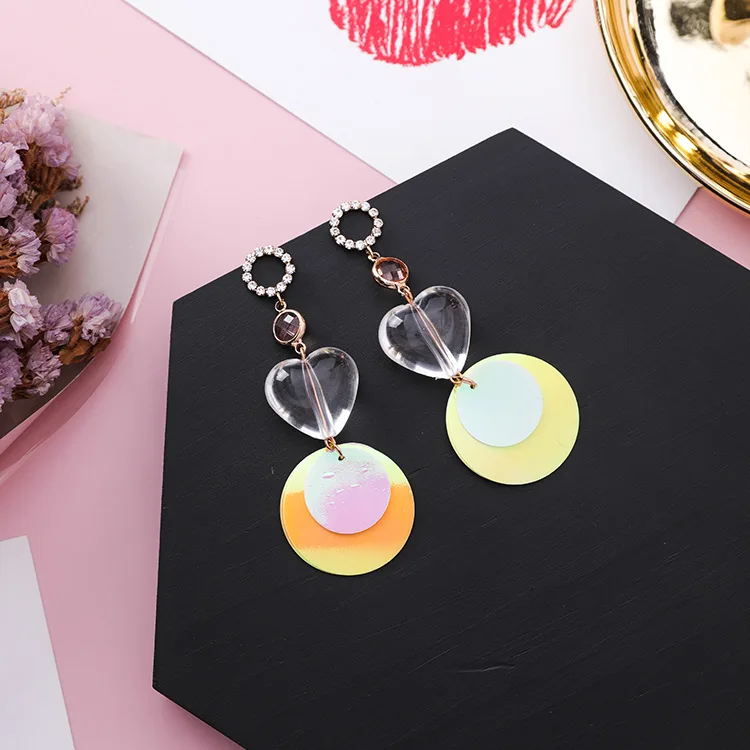 Новая мода ручной работы Современная сеть красные круглые Блестки Висячие