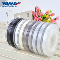 yama double face satin ribbon 25 28 32 38 mm 100yardsblack white red silver for crafts wedding decoration diy gifts hair bow