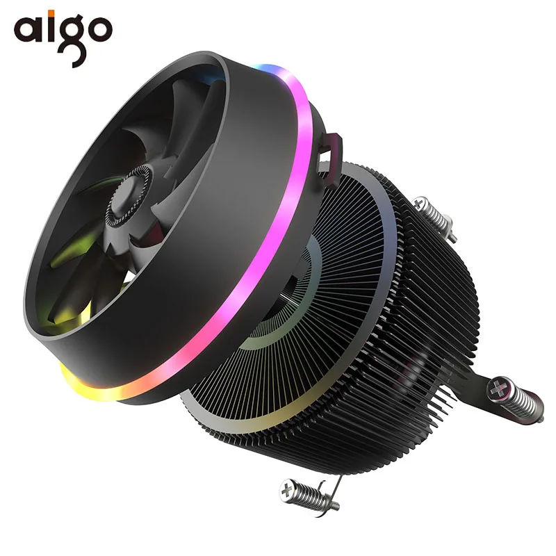 Aigo тени Pro PWM Процессор кулер 5V TDP 280W 4pin светодиодный RGB вентилятор Радиатор материнская плата синхронизации Управление кулер вентилятор охлаждения для intel AM3/AM4