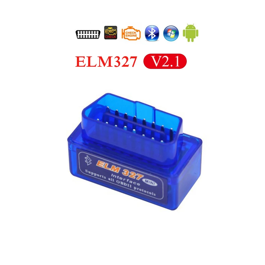 Bluetooth V2.1 blue PANDUK новейший ELM327 V1.5 Bluetooth OBD2/obd ii v2.1 автомобильный диагностический инструмент Android автоматический диагностический инструмент Obd2 сканер - Цвет: Bluetooth V2.1 blue