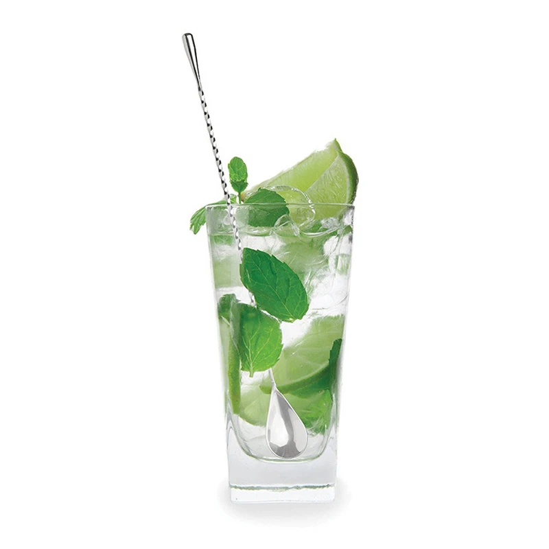 

UPORS 8 inch Cocktail Muddler Stainless Steel Barware Set Classic Cocktail Sticks and Bar Spoon Cocktail Accessories Bar Tools