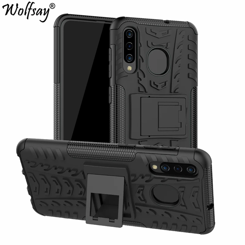 Чехол Wolfsay для Samsung Galaxy A50 мягкий резиновый и жесткий чехол A505F держатель телефона