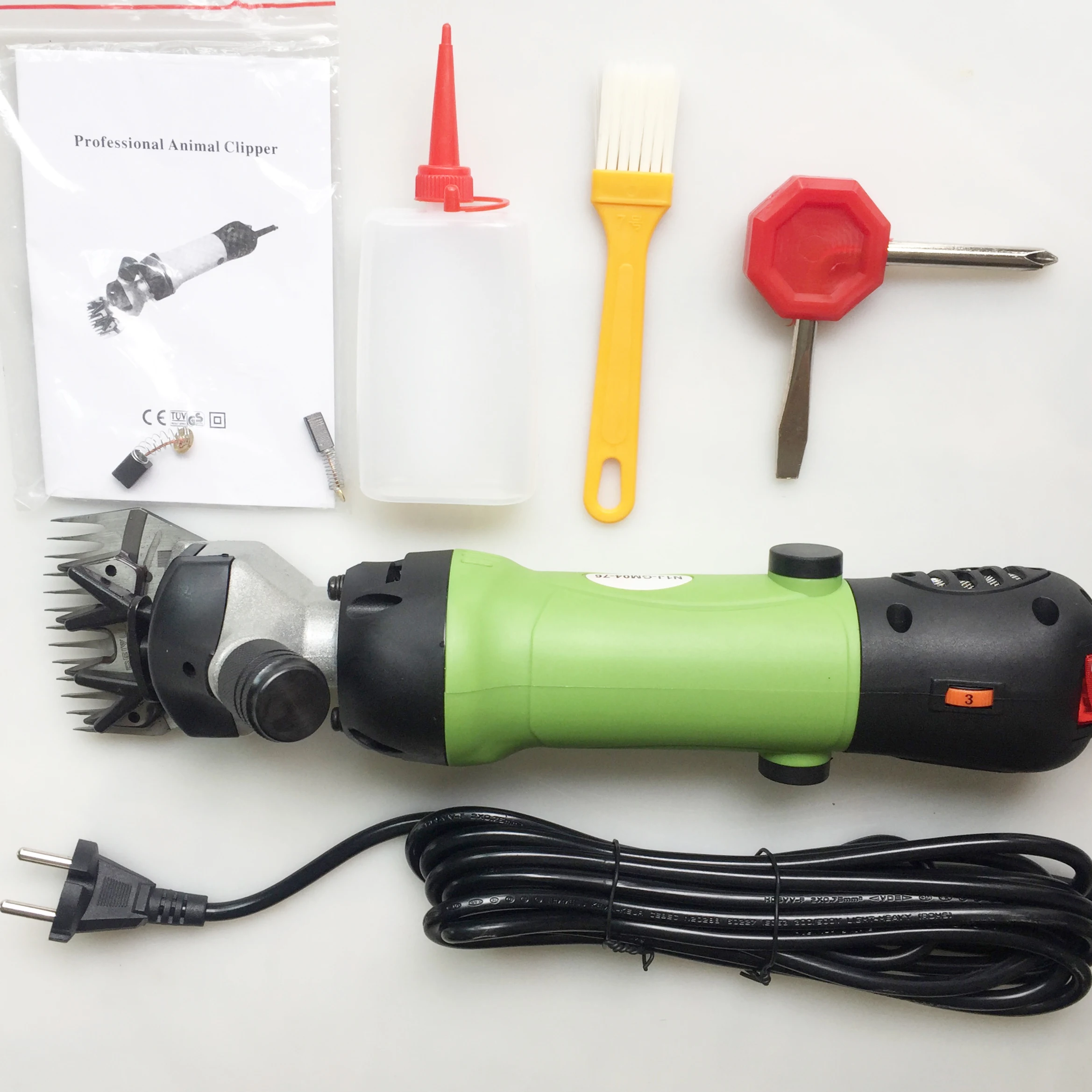 

1080W Electric Wool Shearing Sheep Goats Clipper Animal Hair Shearing Machine 6 Speed Regulating Electric Sheep Goat Shearing