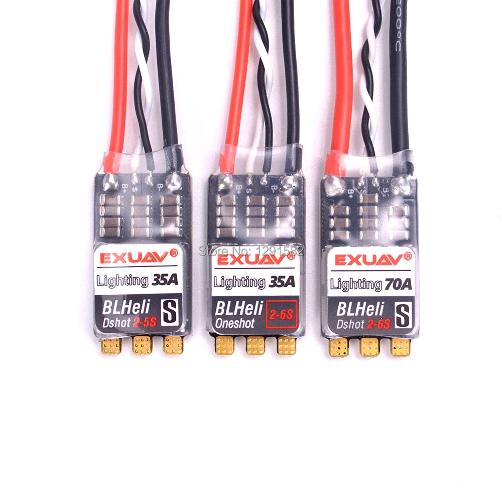 EXUAV освещение 35A 2 5 S/70A S 6 BLHeli_s ESC поддержка PMW Oneshot125/42 для FPV RC Дрон Квадрокоптер|esc