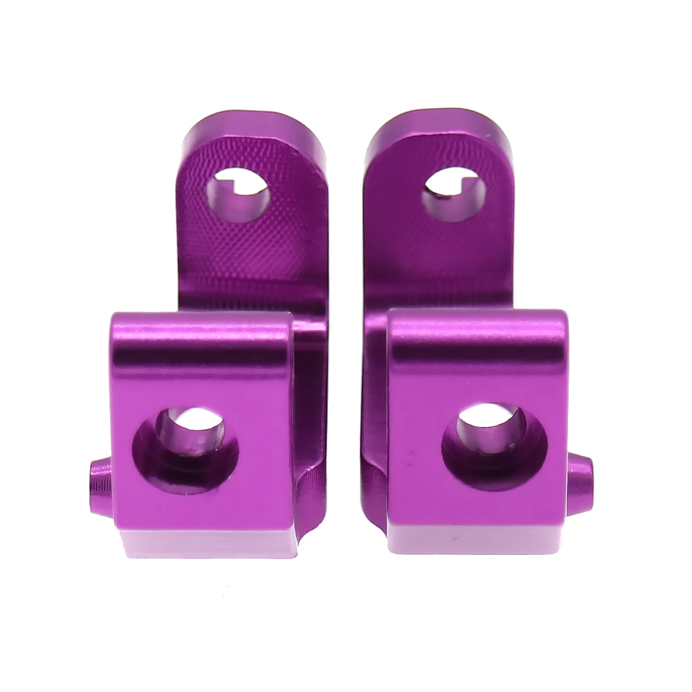 2Pcs/Pair front hub carrier anodized CNC machined for rc hobby model car 1/10 HSP REDCAT HIMOTO hopup parts 102010P 102010B | Игрушки и