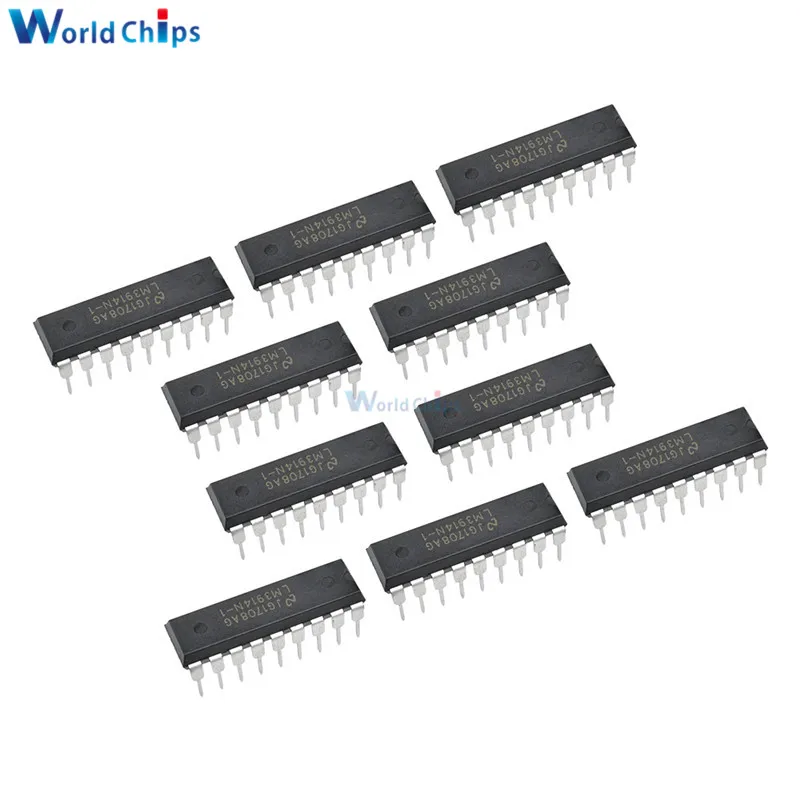 10 шт./лот LM3914N 1 LM3914 DIP 18 светодиодное освещение драйверы точка/бар дисплей новый