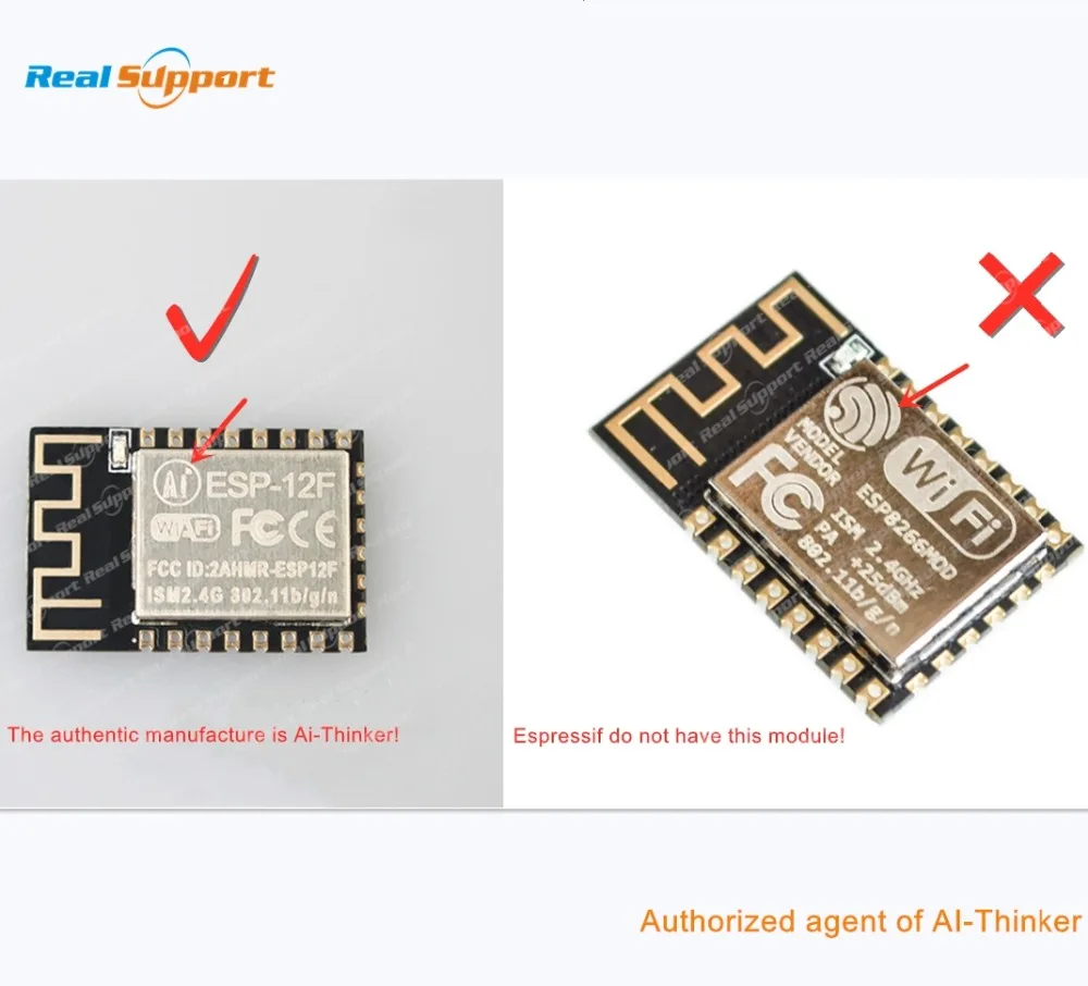 

10PCS/LOT ESP8266-12 ESP-12 ESP-12E ESP-12F ESP-12S ESP8266 WIFI wireless module 32Mbit Flash Memory AI-THINKER TAPE & REEL