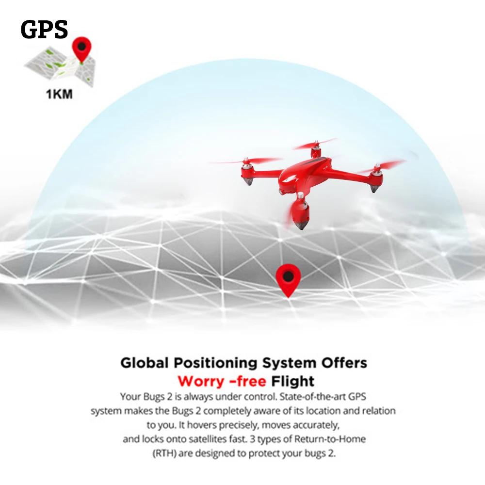 MJX ошибки 2 Вт и B2W GPS FPV Радиоуправляемый Дрон с 1080 P Камера безщеточный 5 8 Г 6 оси Wi Fi