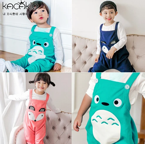 Детские штаны Totoro Fox повседневные шаровары для мальчиков и девочек одежда