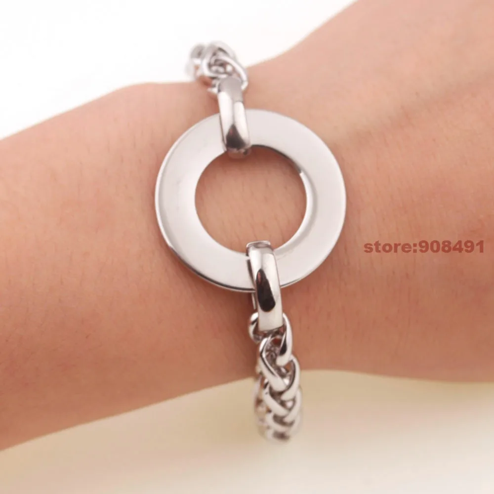 Женские модные украшения подарок серебряная цепь из нержавеющей стали Набор