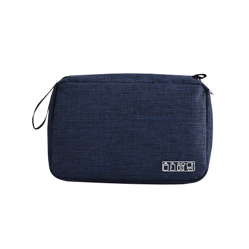 Dark Blue Bag Складная мужская косметичка, дорожная подвесная туалетные принадлежности для ванной комнаты, чехол для макияжа, органайзер, кабель, электронные гаджеты, чехол для хранения дома - Цвет: Dark Blue Bag