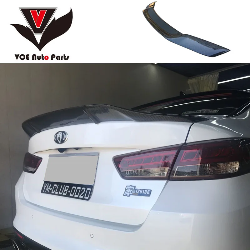 2016 2019 K5/Optima R style спойлер для заднего крыла из углеродного волокна/ФАП KIA