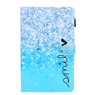 6 Чехол для samsung Galaxy Tab A 10,1 T510 T515 SM-T510 чехол Funda для планшета из искусственной кожи в мультяшном стиле с подставкой+ пленка+ стилус - Цвет: 6