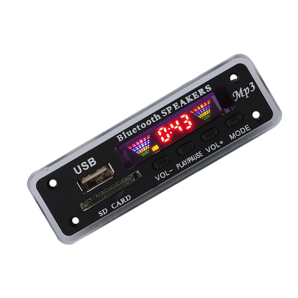 Автомобильный Динамик модуль fm-радио USB SD карта беспроводной Bluetooth 5,0 MP3 декодер плата автомобильный динамик модуль fm-радио USB SD карта