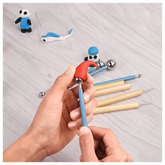 

8 Piece Ball Stylus Dotting Tools for Clay Pottery Ceramics Doll Modeling Paper Flowers