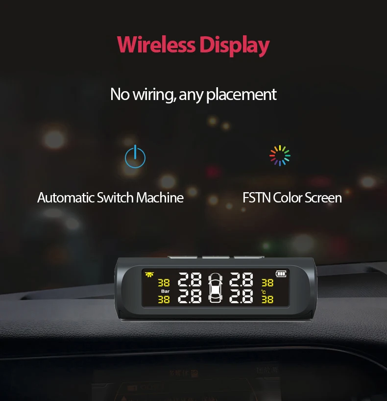 Умная автомобильная система контроля давления в шинах diaobd мониторинга на