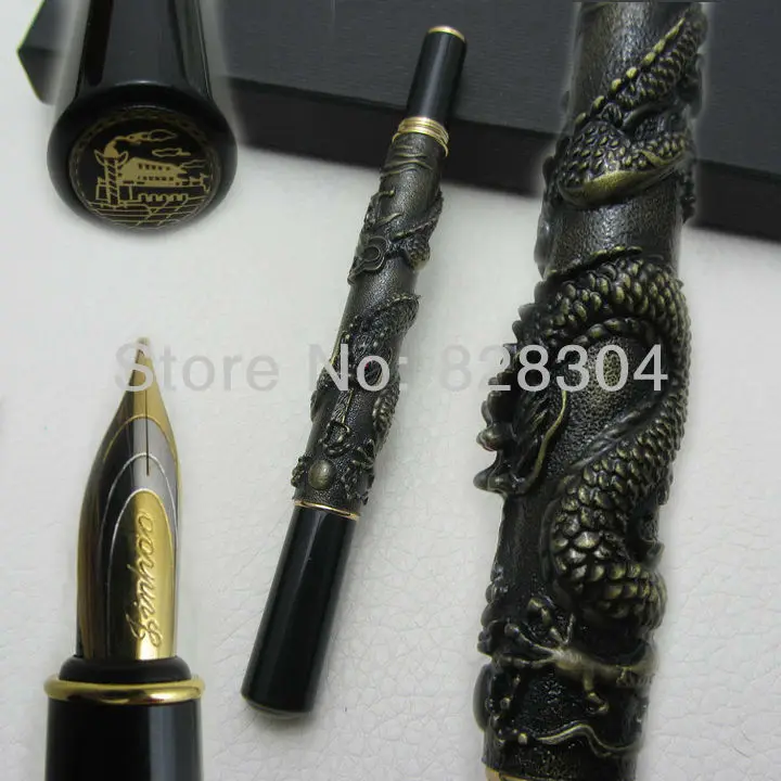 Ручка перьевая jin hao с серым драконом подарок для офиса|fountain pen|quality fountain penspen pen |