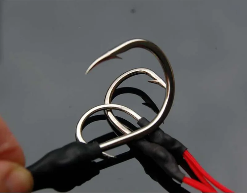 Рыболовный крючок JSFUN с ложкой из нержавеющей стали 4 шт. морская леска