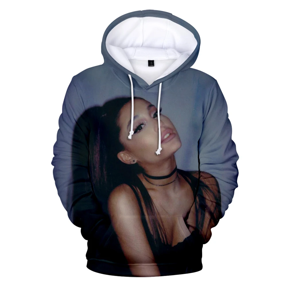 Popular Ariana Grande 3D Hoodies Sweatshirts Men/Women High Quality Pullovers Streetwear Confortable Fashion Hoody | Мужская одежда