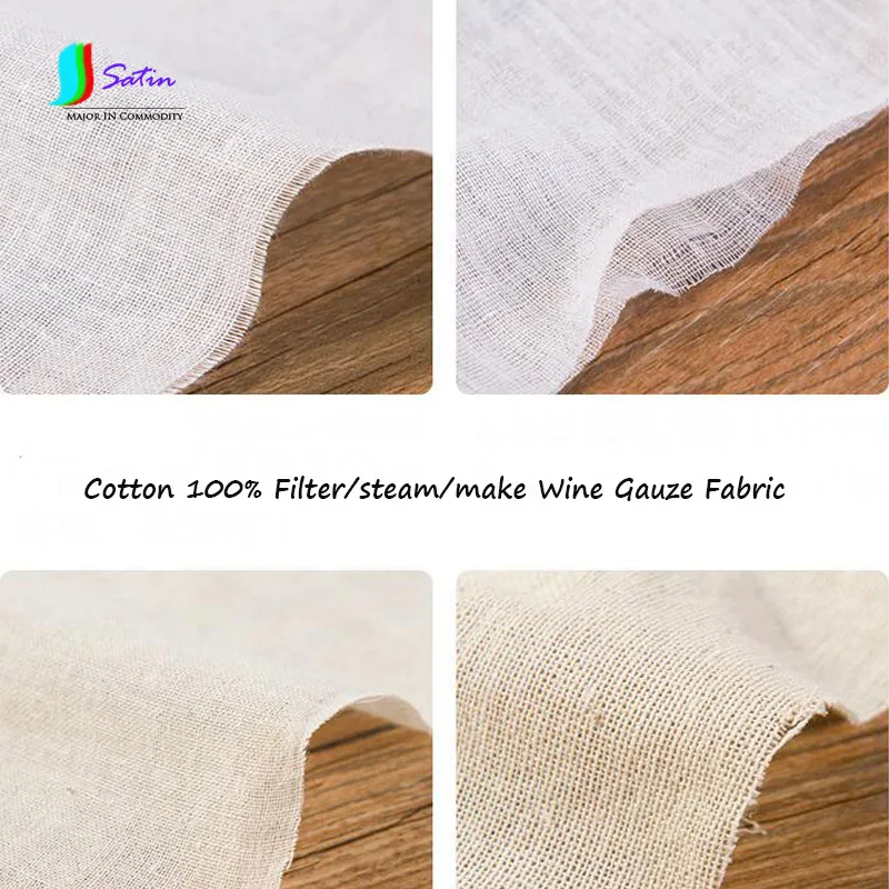 Белый рис и основной цвет хлопок 100% фильтр/пар/производство винной марли S0711H|gauze