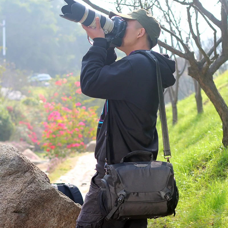 Jealiot большая емкость профессиональная DSLR сумка для камеры Сумка через плечо фото