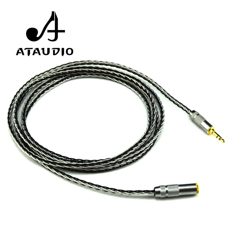 Аудио удлинитель ATAUDIO Hifi 3 5 мм высококачественный посеребренный стерео кабель