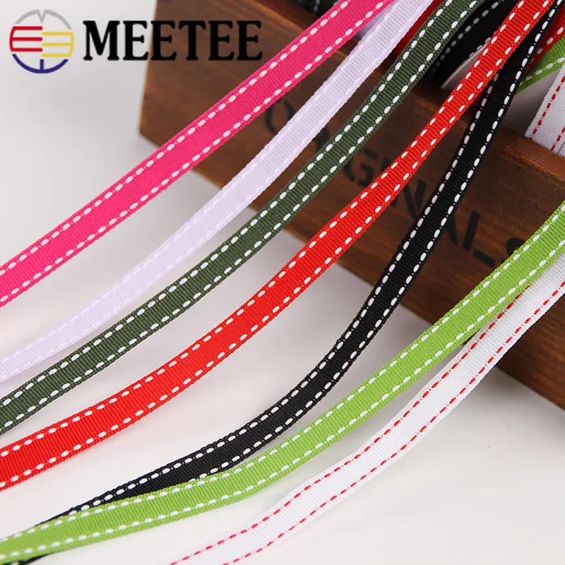 Meetee 1 см в ширину (3/8 &quot) Лента качество перемычка ребристый выпечки Подарочная
