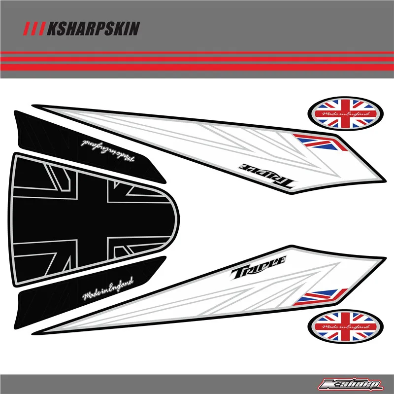 Задний обтекатель цифровая доска KSHARPSKIN 3D защитный гель для TRIUMPH ST 2005 2006 2007 2008