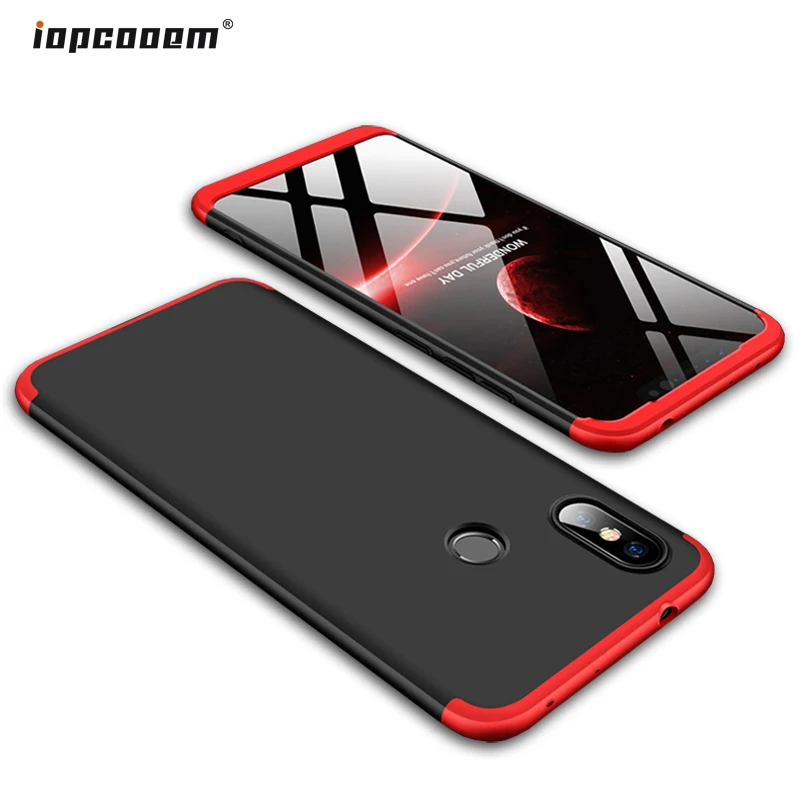 Чехол для Xiaomi Redmi Note 6 Pro Роскошный чехол 3 в 1 PC полная защита задняя крышка чехлы
