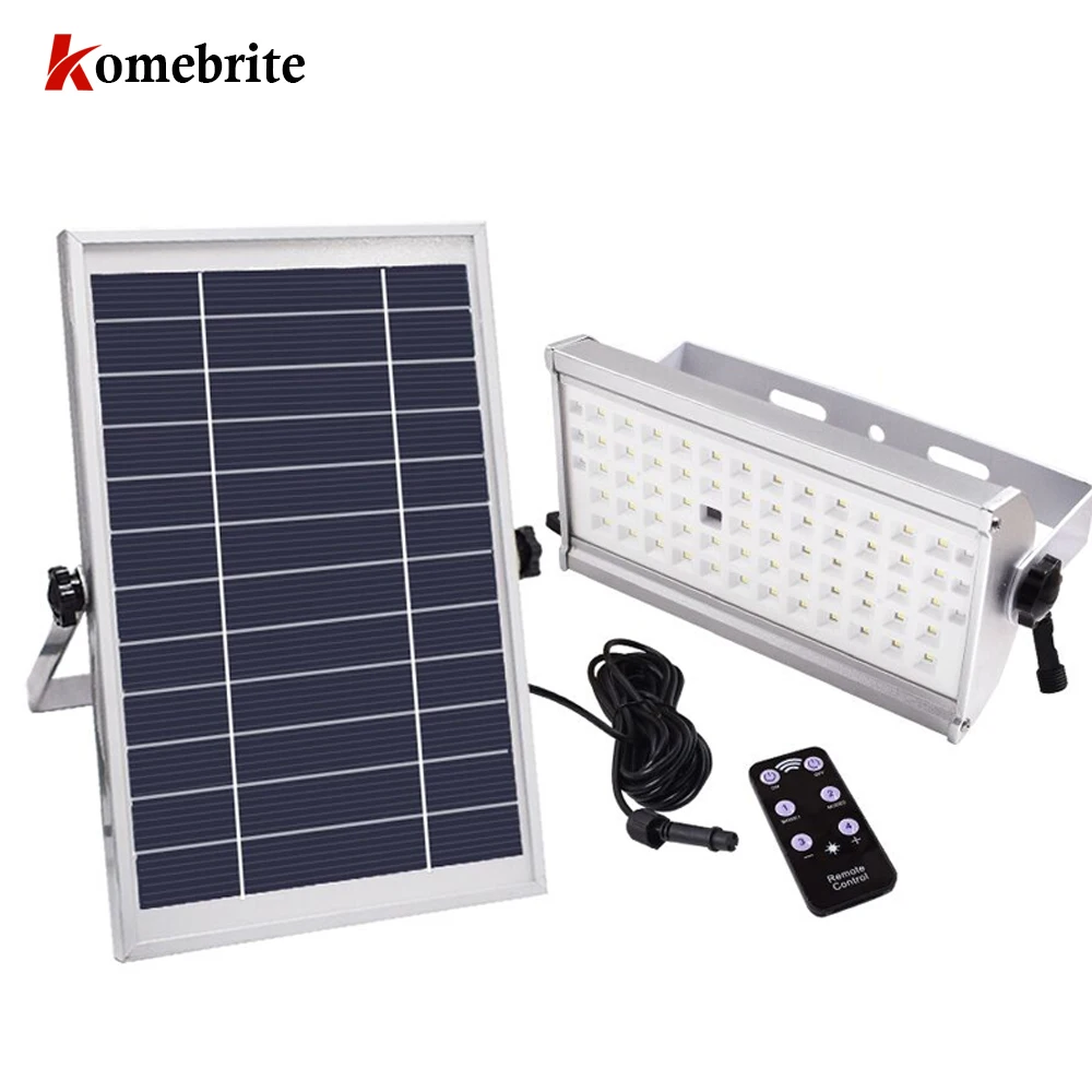 Komebrite 10 Вт Солнечный свет потока с радар Сенсор дистанционного открытый