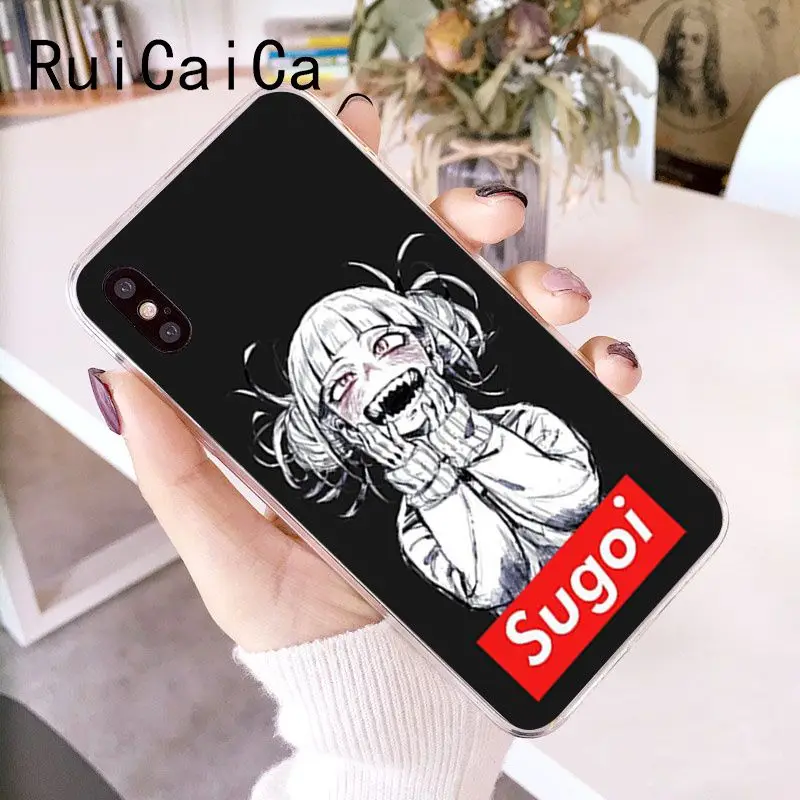 RuiCaiCa Sad японский аниме эстетический Мягкий силиконовый чехол для телефона iPhone 8 7 6