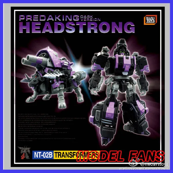 Модельные фанаты в наличии neoart toys ko MMC робот трансформер черный готовый Headstrong Rhino