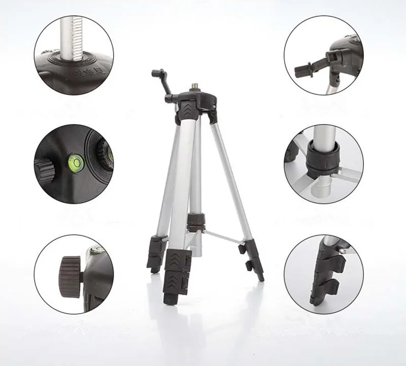 

2 Lines Tripod For Laser Levels 360 Degree Self- leveling Cross Line Lazernnyi Level Construction Tools Laser Waterpas