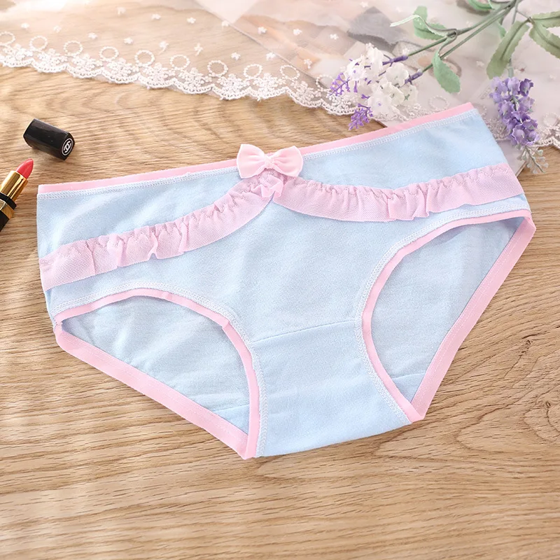 

Free shipping 6pcs/lot Ms. cute cotton briefs cotton panties cotton underwear women's briefs sexy Girl Panties B004