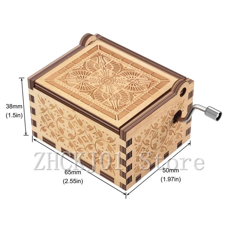 Деревянная резьба ручной работы Music Box La vie en rose тема музыкальная шкатулка