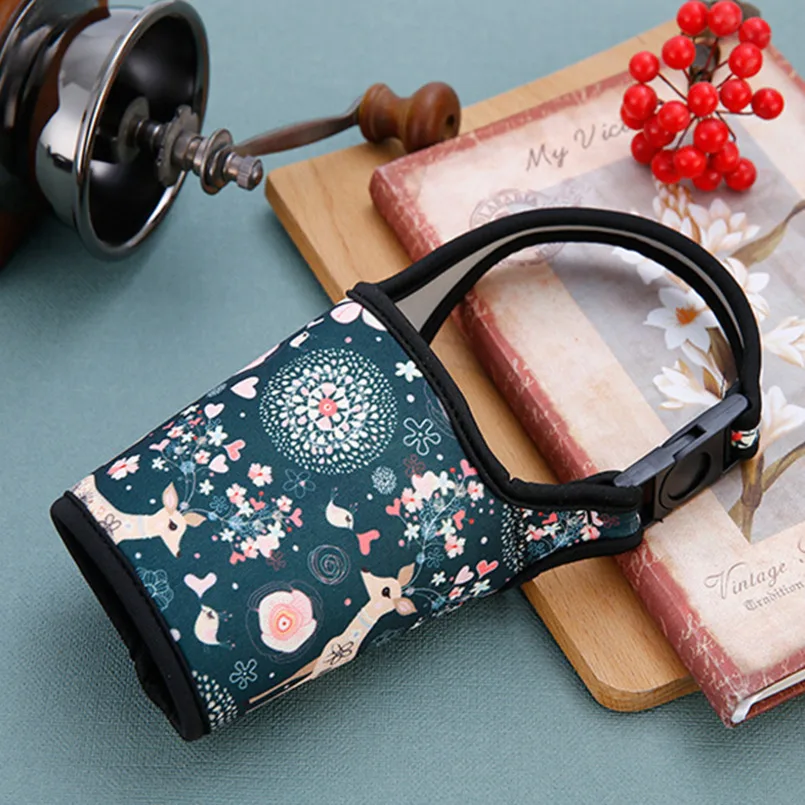 1 шт. чашки аксессуары крышка ткани Бутылки для воды Обложка рукавом несущей