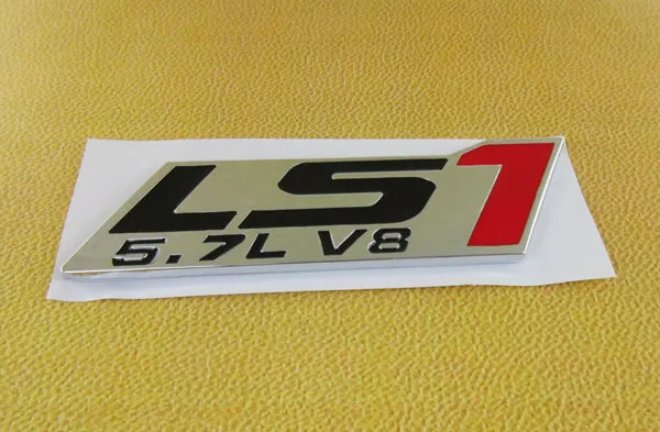 Авто автомобиль хром красный LS1 5.7L V8 эмблема двигателя стикер значок|Наклейки на