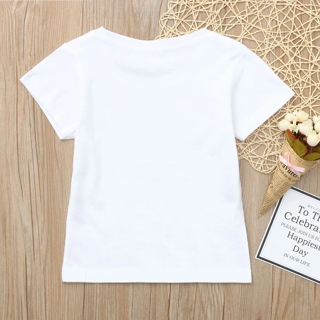 

2019 New Summer Fashion For Baby Boys Girls Short Sleeve Monster Print Shirts Casual Infant Breathable Letter T-shirt