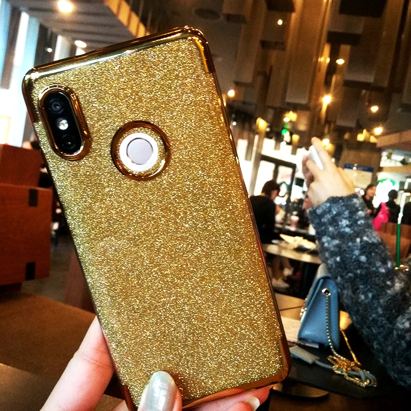 OLLIVAN покрытие Блестящий сверкающий мягкий чехол для XiaoMi RedMi 6a силикона Роскошные