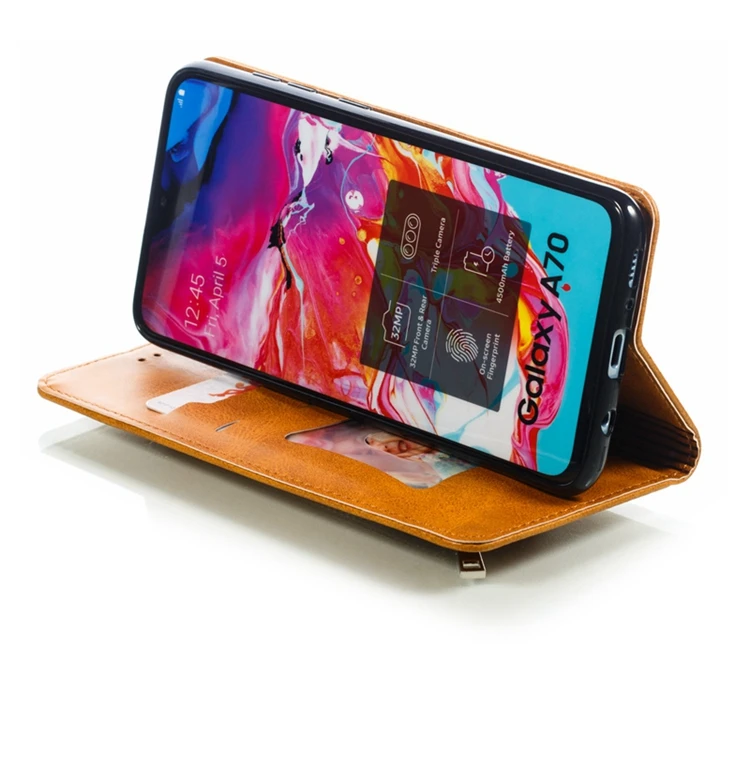 Кожаный чехол-бумажник с откидной крышкой для samsung Galaxy A70, чехол для телефона Etui, samsung A70 A 70 SM-A705F, чехол-книжка