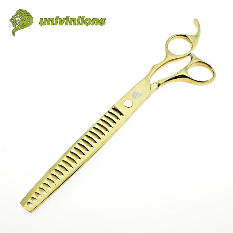 Золотые ножницы univinlion 8 дюймов для домашних питомцев ухода за собаками изогнутые